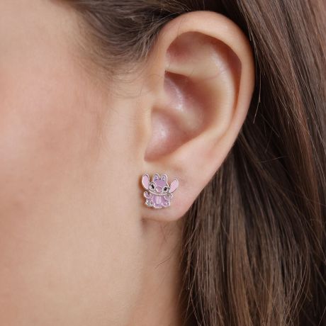 PEERS HARDY Disney Stitch Angel earrings silver