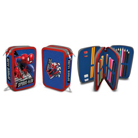 KIDS LICENSING Marvel Spiderman double pencil case