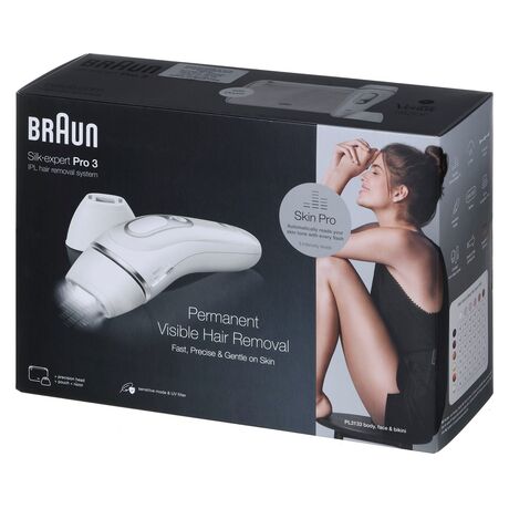Braun Silk-expert Pro Silk expert Pro 3 PL3133 Intense pulsed light (IPL) Silver, White