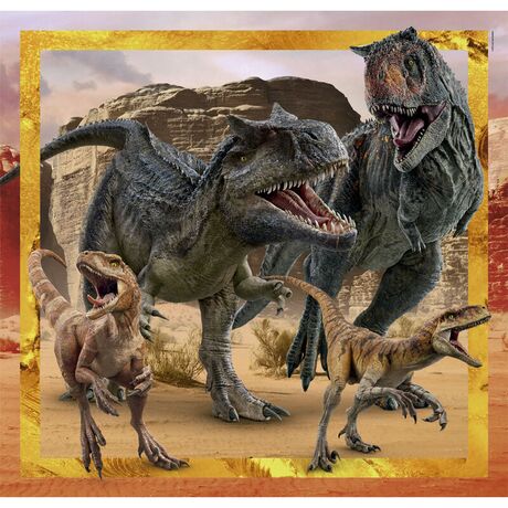 CLEMENTONI Jurassic World puzzle 3x48pcs