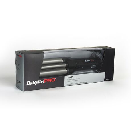 BaByliss TRIPPLE WAVER Curling iron Warm Black 125 W 106.3" (2.7 m)