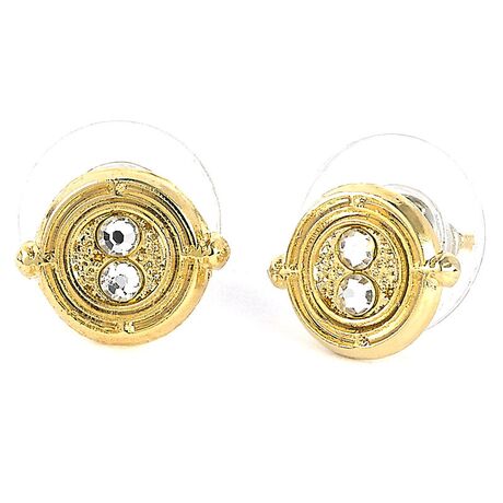 THE CARAT SHOP Harry Potter Time Turner gold plated stud earrings