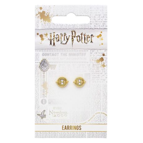 THE CARAT SHOP Harry Potter Time Turner gold plated stud earrings