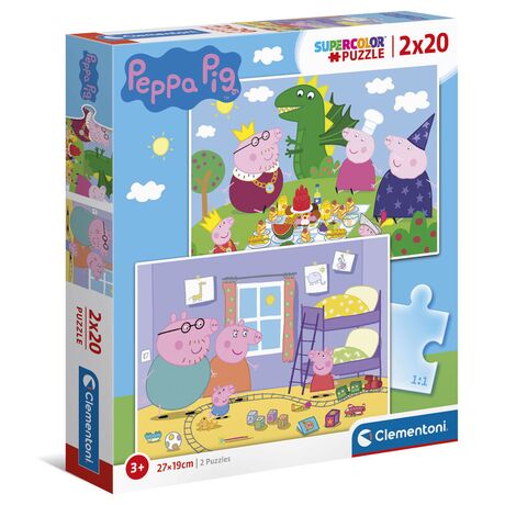 CLEMENTONI Peppa Pig puzzle 2x20pcs