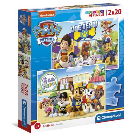 CLEMENTONI Paw Patrol puzzle 2x20pcs