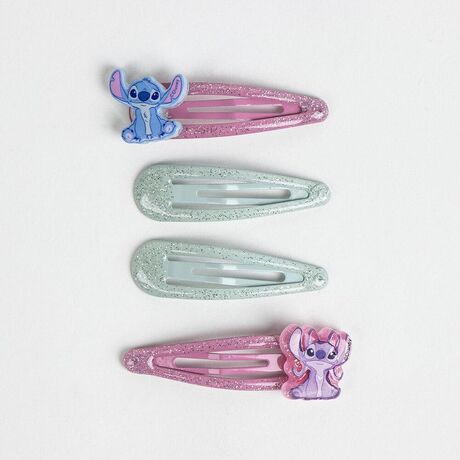 CERDÁ Disney Angel & Stitch blister pack 4 hairpins