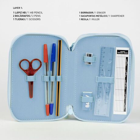 CERDÁ Bluey triple pencil case