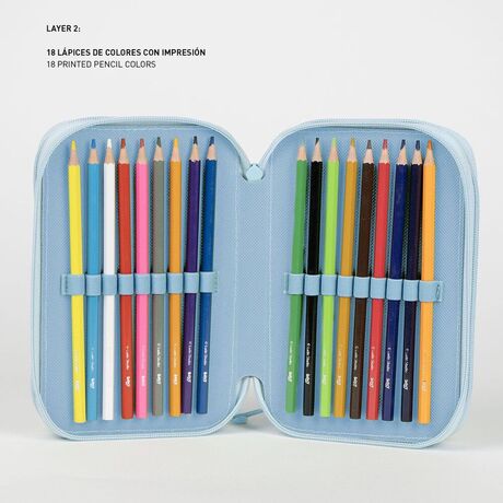 CERDÁ Bluey triple pencil case