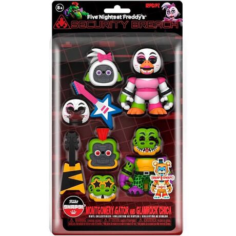 FUNKO POP pack 2 figures Five Nights at Freddys Montgomery Gator and Glamrock Chica