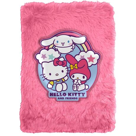 KIDS LICENSING Hello Kitty and Friends A5 Plush notebook