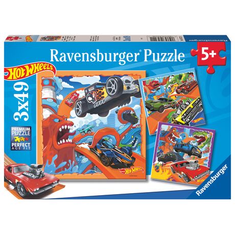 RAVENSBURGER Hot Wheels puzzle 3x39pcs