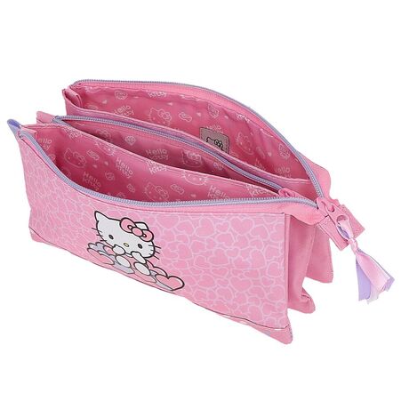 JOUMMA BAGS Hello Kitty Hearts & Dots triple pencil case