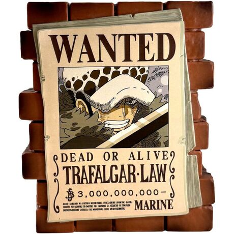 PLASTOY Salvadanaio One Piece Wanted Trafalgar Law
