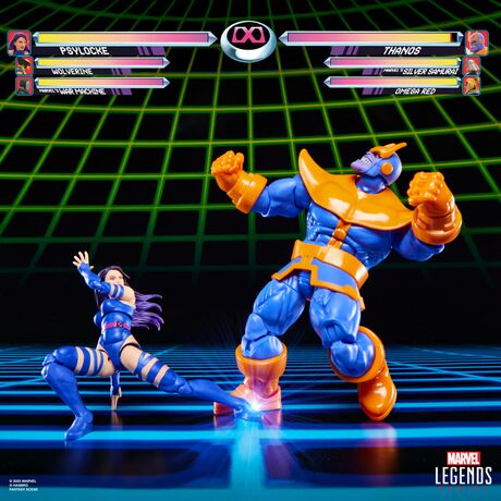 HASBRO Marvel Legends Gameverse Psylocke vs Thanos pack 2 figures 15cm