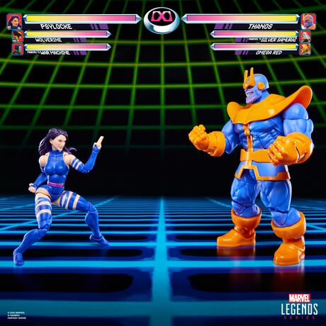 HASBRO Marvel Legends Gameverse Psylocke vs Thanos pack 2 figures 15cm