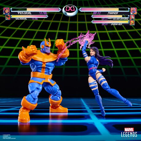 HASBRO Marvel Legends Gameverse Psylocke vs Thanos pack 2 figures 15cm