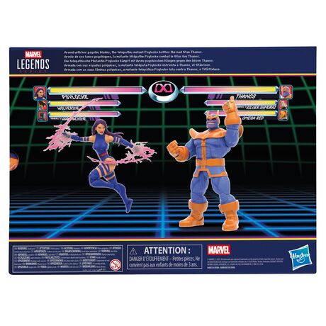 HASBRO Marvel Legends Gameverse Psylocke vs Thanos pack 2 figures 15cm
