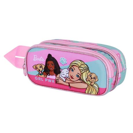 KARACTERMANIA Barbie Pets 3D double pencil case