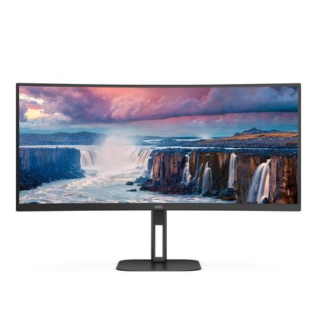 AOC V5 CU34V5C/BK LED display 86.4 cm (34") 3440 x 1440 pixels Wide Quad HD Black