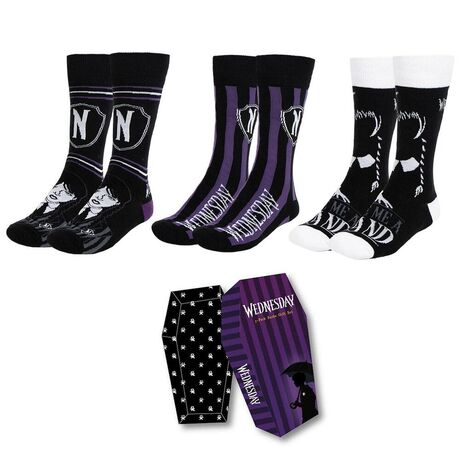 CERDÁ Wednesday pack 3 adult socks