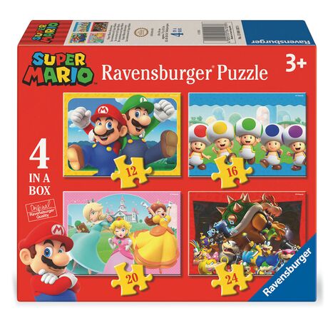 RAVENSBURGER Super Mario Bros puzzle 12-16-20-24pcs