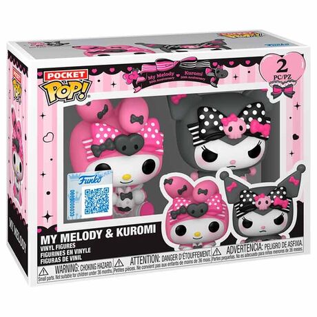 FUNKO Pocket POP pack 2 keychain My Melody & Kuromi Exclusive
