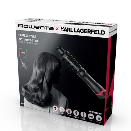 Rowenta Express Style CF634L Hot air brush Warm Black, Red 800 W 1.8 m
