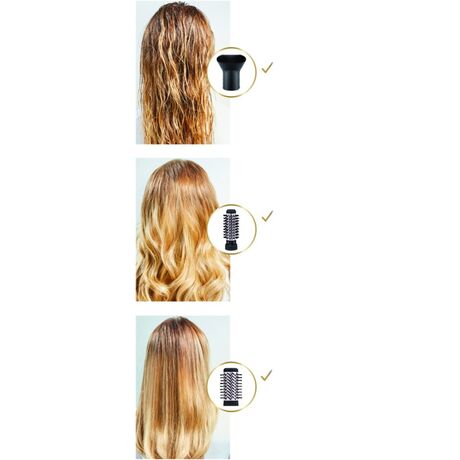 Rowenta Brush Activ' Dry & Style CF9550 Hot air brush Warm Black 1000 W 1.8 m
