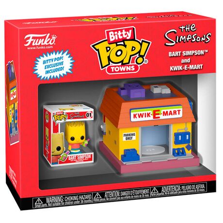FUNKO Bitty POP figure Town Simpsons Bart Simpsons and Kwik-E-Mart