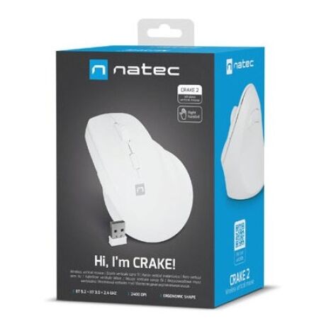 NATEC Crake 2 mouse Universal Right-hand RF Wireless + Bluetooth Optical 2400 DPI
