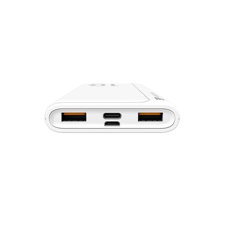 SILICON POWER QP15 Powerbank External battery 10000 mAh 2x USB QC 3.0 1x USB-C PD (SP10KMAPBKQP150W) White