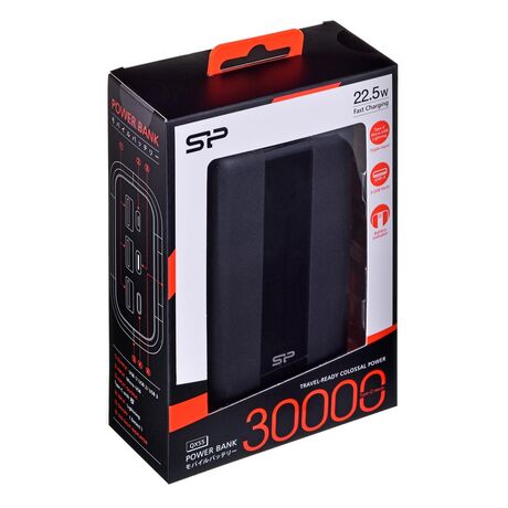 Silicon Power QX55 Powerbank Lithium Polymer (LiPo) 30000 mAh Black