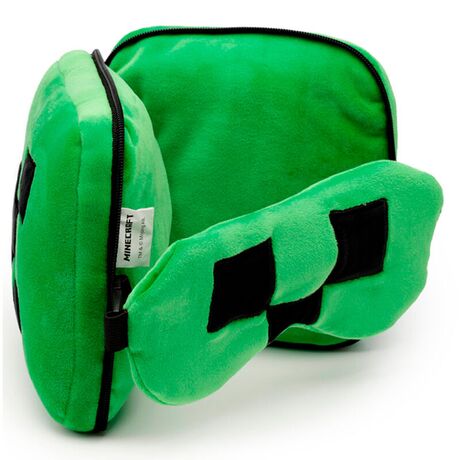 PUCKATOR Relaxeazzz Minecraft Creeper travel pillow eye mask