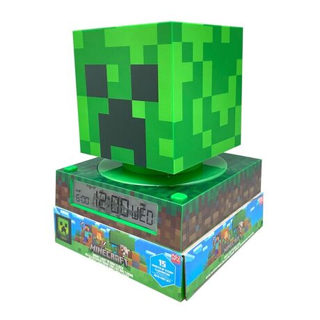 KIDS LICENSING Minecraft 3D lamp with alarm clock