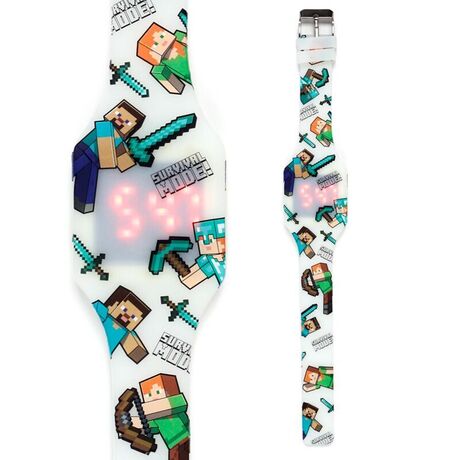 PUCKATOR Minecraft silicone digital watch assorted