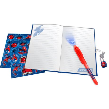KIDS LICENSING Marvel Spiderman Diary + Magic pen
