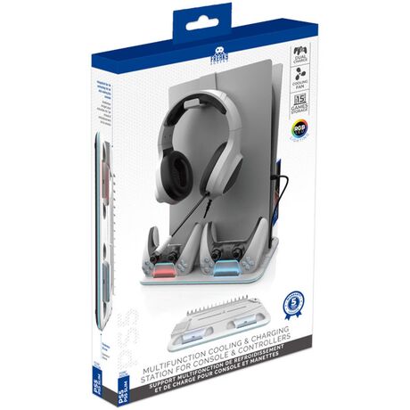 FREAKS PS5 Base Ricarica e Supporto Multifunzione Cooling