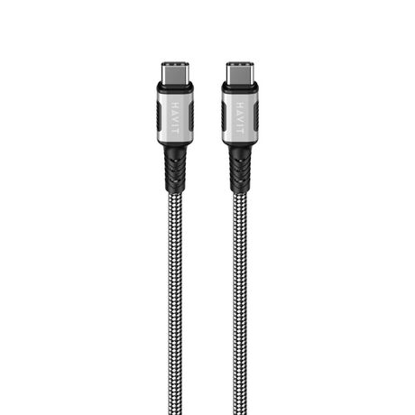 Havit CB6297 - Magnetic cable USB type C to USB type C, 1m (black)