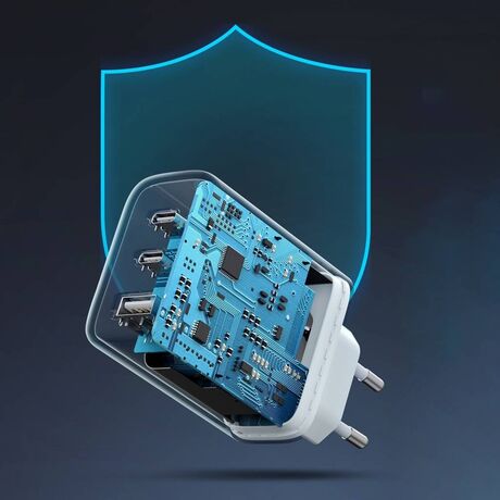 Ugreen CD275 Wall Charger with Cable 2× USB Type-C / USB 65W White