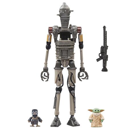 HASBRO Star Wars The Mandalorian IG-12 Grogu & Anzellan figure 9,5cm