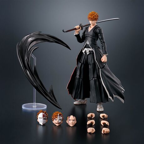TAMASHII NATIONS Bleach Ichigo Kurosaki Getsugatensho S.H. Figuarts figure 15,5cm