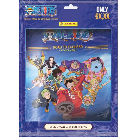 PANINI Stickers One Piece Road Egghead Starter Set 5 Buste