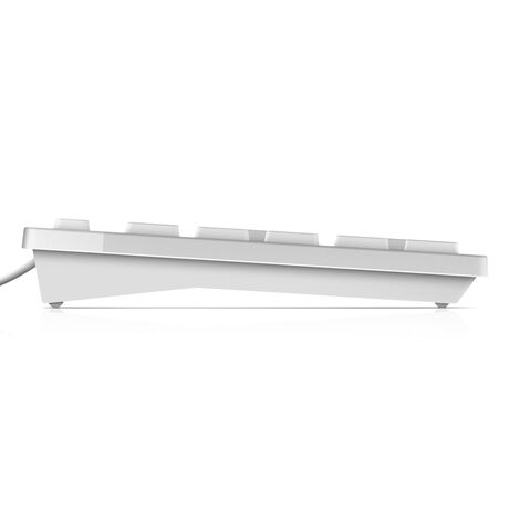 DELL KB216 keyboard USB QWERTY US International White