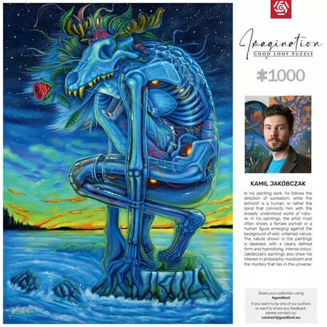 Puzzle Good Loot Imagination - Kamil Jakóbczak: White Wolf 1000 pc(s)
