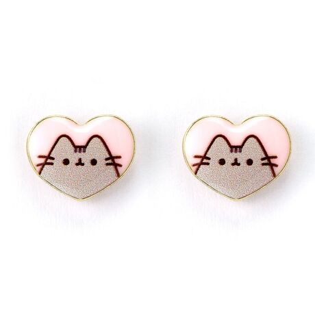 THE CARAT SHOP Pusheen Heart earrings
