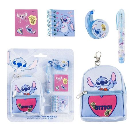 CERDÁ Disney Stitch Stationery mini backpack set
