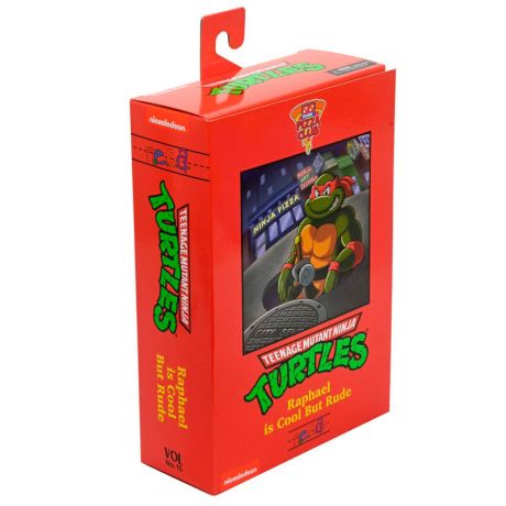 NECA Teenage Mutant Ninja Turtles Cartoon Ultimate Raphael VHS figure 18cm NECA Teenage Mutant Ninja Turtles Cartoon Ultimate Raphael VHS figure 18cm
