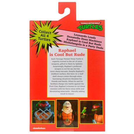 NECA Teenage Mutant Ninja Turtles Cartoon Ultimate Raphael VHS figure 18cm NECA Teenage Mutant Ninja Turtles Cartoon Ultimate Raphael VHS figure 18cm