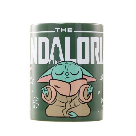 PYRAMID Star Wars Mandalorian Grogu Mug with teddy bear cover 440ml