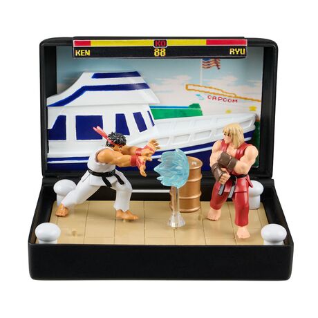 CONSOLE HEROES Console Heroes Street Figther Mega Drive diorama